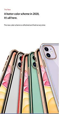 MOBIKTCBack Cases Soft TPU Case Cover Electroplating + Transparent Shell Protection, Slim,Comfortable Feel Back Cover fo Samsung Galaxy A12-WhiteGold-thumb4