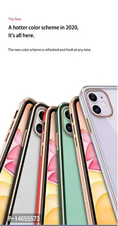 MOBIKTCBack Cases Soft TPU Case Cover Electroplating + Transparent Shell Protection, Slim,Comfortable Feel Back Cover fo Samsung Galaxy A12-WhiteGold-thumb5