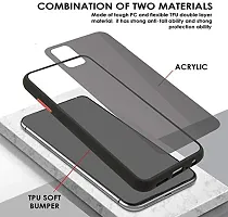 MOBIKTC Smoke Back Cover for Samsung Galaxy A12 [Smoke Series Translucent Shock-Proof Smooth Rubberized Matte Hard Back Case Cover with Camera Protection] [Black]-thumb2