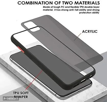 MOBIKTC Smoke Back Cover for Samsung Galaxy A12 [Smoke Series Translucent Shock-Proof Smooth Rubberized Matte Hard Back Case Cover with Camera Protection] [Black]-thumb3