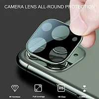 MOBIKTC Back Camera Lens Protector for iPhone 11 Pro Max (6.5); Anti Scratch Camera Protector Alloy Metallic Ring-Black-thumb1