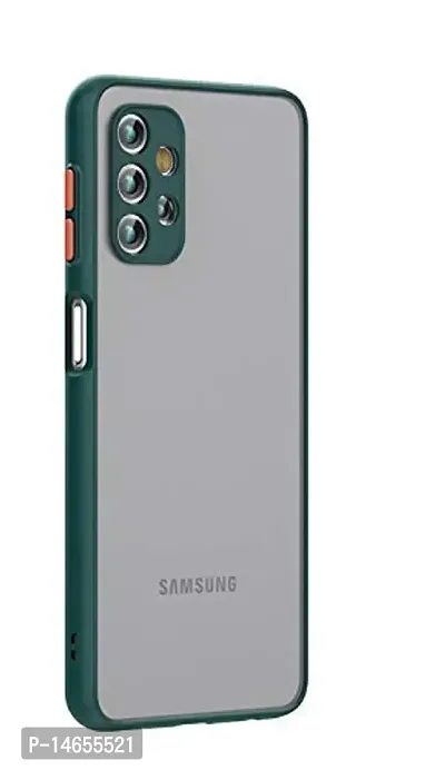 MOBIKTC Samsung Galaxy A52 5G, Smoke Back Cover [Smoke Series Translucent Shock-Proof Smooth Rubberized Matte Hard Back Case Cover with Camera Protection Case Cover for Samsung Galaxy A52 5G [Green]