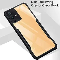 MOBIKTC for Xiaomi Redmi Note 11|Note 11S Back Cover Case | Ultra Thin 360 Degree Protection Crystal Clear Tranparent Bumper Back Cover Case for Xiaomi Redmi Note 11|Note 11S - Black Bumper-thumb2