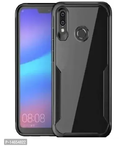 MOBIKTC for Vivo Y93 Back Cover Case [Shockproof Crystal Clear | 360 Degree Protection | Protective Design | Transparent] Back Cover Vivo Y93 (Black Bumper)