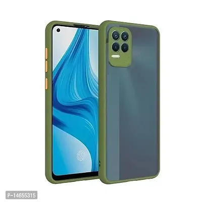 MOBIKTC Realme 8 5G Back Cover [Smoke Series Translucent Shock-Proof Smooth Rubberized Matte Hard Back Case Cover with Camera Protection] Case Cover for Realme 8 5G[Light Green]