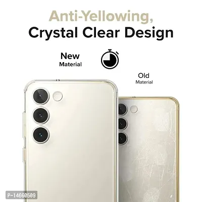 MOBIKTC Camera Protection Crystal Clear Soft Silicon Back Cover Case for Samsung Galaxy S23 5G | Transperent-thumb5