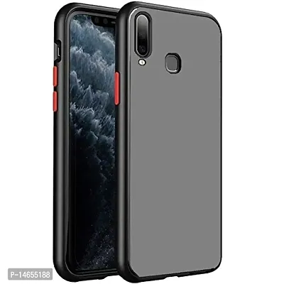 MOBIKTC Samsung Galaxy A20s Back Cover [Smoke Series Translucent Shock-Proof Smooth Rubberized Matte Hard Back Case Cover with Camera Protection Case Cover for Samsung Galaxy A20s 5G[Black]