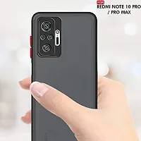 MOBIKTC Back Cover for Realme X7 Pro 5G Smoke Series Translucent Shock-Proof Smooth Rubberized Matte Hard Back Case Cover with Camera Protection [Black]-thumb3