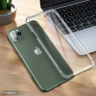 MOBIKTC Premium Waston Series Transparent Pc+Soft TPU Compatible for iPhone 11(6.1),Premium Waston Series,Anti Slip Case Cover with Camera Protection- Transparent-thumb2