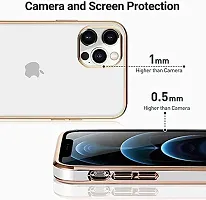 MOBIKTC Chrome Back Cover Compatible for iPhone 13 -[Gold White]-thumb3