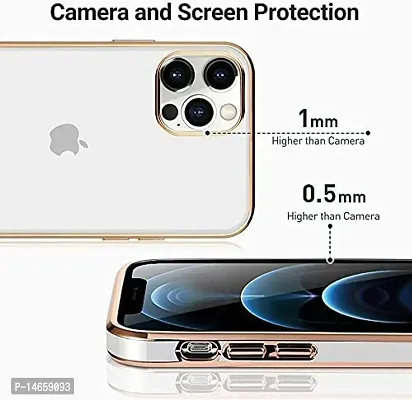 MOBIKTC Chrome Back Cover Compatible for iPhone 13 -[Gold White]-thumb4