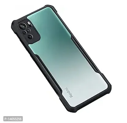 MOBIKTC for Xiaomi Redmi Note 10 | Note 10S Back Cover Case | Shockproof Crystal Clear Back Cover Case | 360 Degree Protection | Protective Design | Transparent] Back Cover Case for xiaomi redmi note 10 | note 10s (Black Bumper)