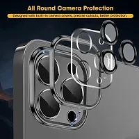 MOBIKTC Clear Case for iPhone 13 Pro Max Soft Shockproof CD Chrome Clear Back Cover Slim Phone Case-Silver-thumb4