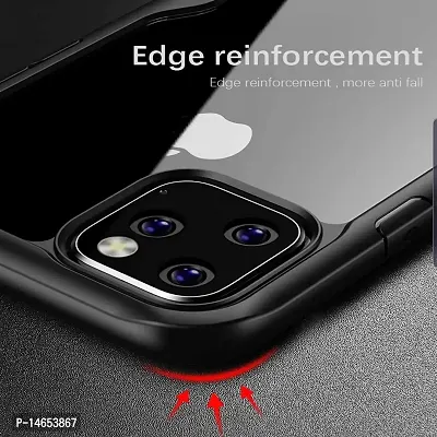 MOBIKTC for iPhone 11 Pro Back Cover Case | Shockproof Crystal Clear | 360 Degree Protection | Protective Design | Transparent Back Cover Case for iphone 11 pro Black Bumper-thumb5