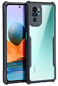 MOBIKTC for Xiaomi Redmi Note 10 | Note 10S Back Cover Case | Shockproof Crystal Clear Back Cover Case | 360 Degree Protection | Protective Design | Transparent] Back Cover Case for xiaomi redmi note 10 | note 10s (Black Bumper)-thumb1