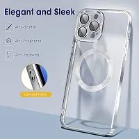 MOBIKTC Clear Case for iPhone 14 Pro Max Soft Shockproof CD Chrome Clear Back Cover Slim Phone Case-Black-thumb3