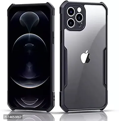 MOBIKTC for iPhone 11 Pro Back Cover Case | Shockproof Crystal Clear | 360 Degree Protection | Protective Design | Transparent Back Cover Case for iphone 11 pro Black Bumper