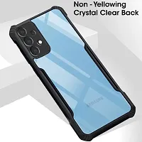 MOBIKTC for Samsung Galaxy A32 4G Back Cover Bumper Case Cover Transparent Plating Shockproof Back Cover fo Samsung Galaxy A32 4G-Black Bumper-thumb2