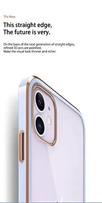 MOBIKTC for Vivo Y21/Y33s Back Cover Smart Chrome Case Cover [Transparent Plating Back Cases Soft TPU Case Cover Electroplating + Transparent Shell Protection, Slim,Comfortable Feel] Back Cover fo Vivo Y21/Y33s-BlueGold-thumb2