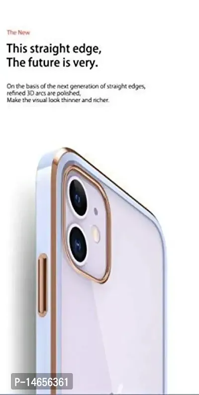 MOBIKTC for Vivo Y21/Y33s Back Cover Smart Chrome Case Cover [Transparent Plating Back Cases Soft TPU Case Cover Electroplating + Transparent Shell Protection, Slim,Comfortable Feel] Back Cover fo Vivo Y21/Y33s-BlueGold-thumb3