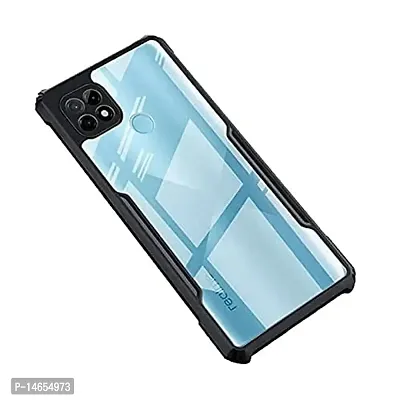 MOBIKTC for Realme Narzo 30A Back Cover Case [Shockproof Crystal Clear | 360 Degree Protection | Protective Design | Transparent] Back Cover Realme Narzo 30A (Black Bumper)