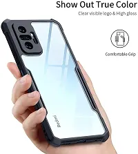 MOBIKTC for Xiaomi Redmi Note 10 | Note 10S Back Cover Case | Shockproof Crystal Clear Back Cover Case | 360 Degree Protection | Protective Design | Transparent] Back Cover Case for xiaomi redmi note 10 | note 10s (Black Bumper)-thumb2