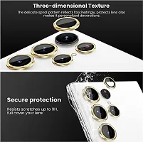 MOBIKTC [3 Pack=1 Set for Samsung Galaxy S23 Plus 5G/S23+/Samsung Galaxy S23 5G OG Camera Lens Protector Tempered Glass Alloy Metal Ring, Silver-thumb3