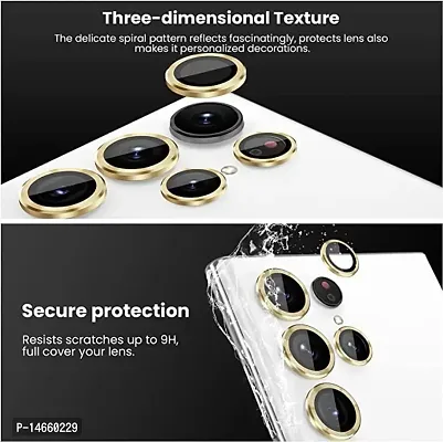 MOBIKTC [3 Pack=1 Set for Samsung Galaxy S23 Plus 5G/S23+/Samsung Galaxy S23 5G OG Camera Lens Protector Tempered Glass Alloy Metal Ring, Silver-thumb4