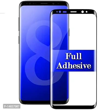 MOBIKTC Samsung Galaxy S8 Plus | Samsung Galaxy S9 Plus Tempered Glass Screen Protecter, Full Glue Edge-to-Edge Full Screen Protection Protecter Glass Guard Tempered Glass] tempered glass screen protecter for Samsung Galaxy S8+ / S9+ (Black)-thumb0