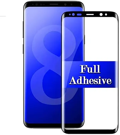 MOBIKTC Samsung Galaxy S8 Plus | Samsung Galaxy S9 Plus Tempered Glass Screen Protecter, Full Glue Edge-to-Edge Full Screen Protection Protecter Glass Guard Tempered Glass] tempered glass screen protecter for Samsung Galaxy S8+ / S9+ (Black)