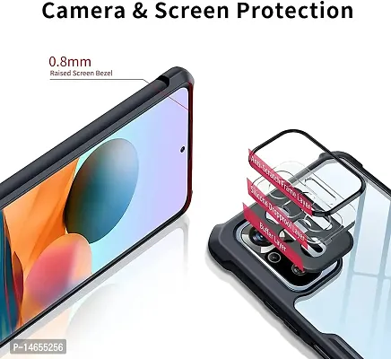 MOBIKTC for Xiaomi Redmi Note 10 | Note 10S Back Cover Case | Shockproof Crystal Clear Back Cover Case | 360 Degree Protection | Protective Design | Transparent] Back Cover Case for xiaomi redmi note 10 | note 10s (Black Bumper)-thumb5