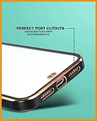 MOBIKTC Chrome Case Cover for iPhone 13 Mini Electroplated Transaparent TPU Back Case Cover (Blue)-thumb4