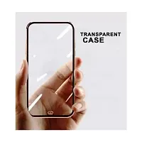 MOBIKTC Chrome Case Cover for Xiaomi Redmi Note 11 4G Electroplated Transaparent TPU Back Case Cover (Black)-thumb2