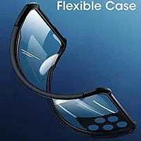 MOBIKTC for Realme 8i Back Cover Case [Shockproof Crystal Clear | 360 Degree Protection | Protective Design | Transparent] Back Cover Realme 8i (Black Bumper)-thumb1