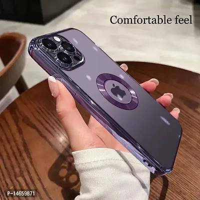 MOBIKTC Clear Silicone Case for iPhone 14 Plus Latest New Soft TPU Latest New Shockproof Full-Body Cover Case for iPhone 14 Plus (Deep Purple)-thumb5