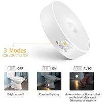 Ashtavinayak Store Wardrobe Motion Sensor Light for Home with USB Charging Wireless Rechargeable Sensor Wall Light for Hallway, Wardrobe, Bedroom, Stairs (White, Pack of 2)-thumb3