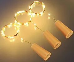 One Click Picks 5 Cork Wine Whisky Bottles lights for balcony living room curtains mirror bottles bedroom decoration battery operated,3m Cork Lamp Gift,20 LED Warm White Copper Wire Fairy String Light-thumb2