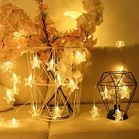 One Click Picks 16 LED Star Shaped LED Clip Lights for Bedroom, Indoor Diwali Birthday Party Wedding Christmas, 3m Fairy String Photo Clips with led Light,2 Pin Plug Hanging Photo Clip String Light-thumb3