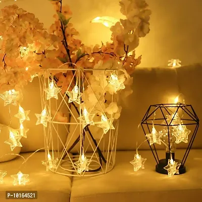 One Click Picks 16 LED Star Shaped LED Clip Lights for Bedroom, Indoor Diwali Birthday Party Wedding Christmas, 3m Fairy String Photo Clips with led Light,2 Pin Plug Hanging Photo Clip String Light-thumb4