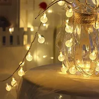 Ashtavinayak Store 16 LED Crystal Ball String Lights for Home Decoration (WarmWhite 4M,Corded Electric,Plastic,Corner)-thumb3