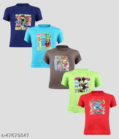 Boys Half sleeve T-shirts 5 Combo