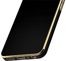 Back Cover for OPPO A78 5G Black Gold Electroplated Silicon-thumb3