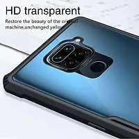 Back Cover for Redmi Note 9 Black Transparent Grip Case-thumb2