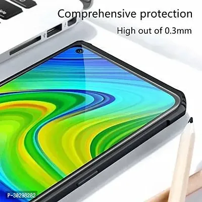 Back Cover for Redmi Note 9 Black Transparent Grip Case-thumb2