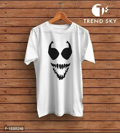 Stylish Polyester Digital Printed Round Neck T Short for Mens