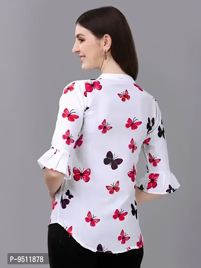 Beautiful Butterfly Printed Top For Women-thumb4