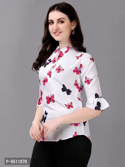 Beautiful Butterfly Printed Top For Women-thumb2