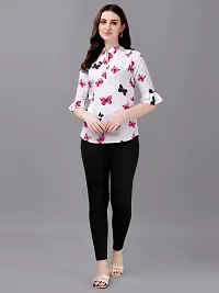 Beautiful Butterfly Printed Top For Women-thumb2