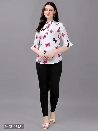 Beautiful Butterfly Printed Top For Women-thumb3