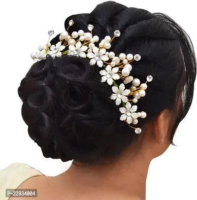 Advay Store Hair Accessories For Women Stylish Artificial Flowers Accessories For Weddings Hair Accessory Set